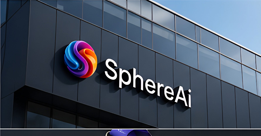 SphereAi brand signage on an office building